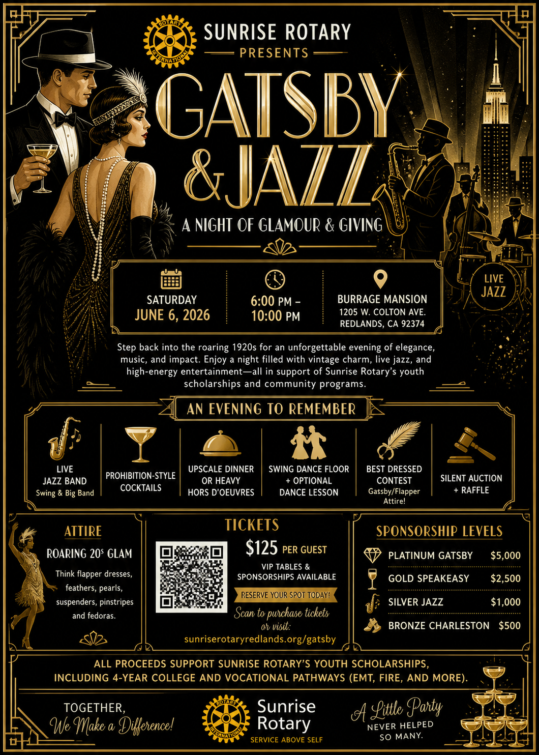 Gatsby & Jazz — A Night of Glamour & Giving
